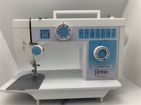 white stitch sewing machine